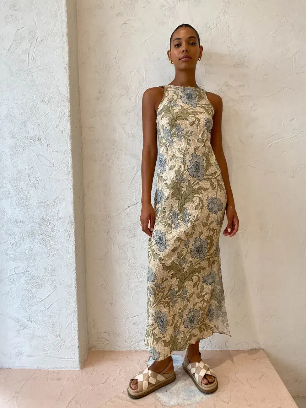 Sir the Label Maev Slip Dress Florence Print AU12 - Image 1