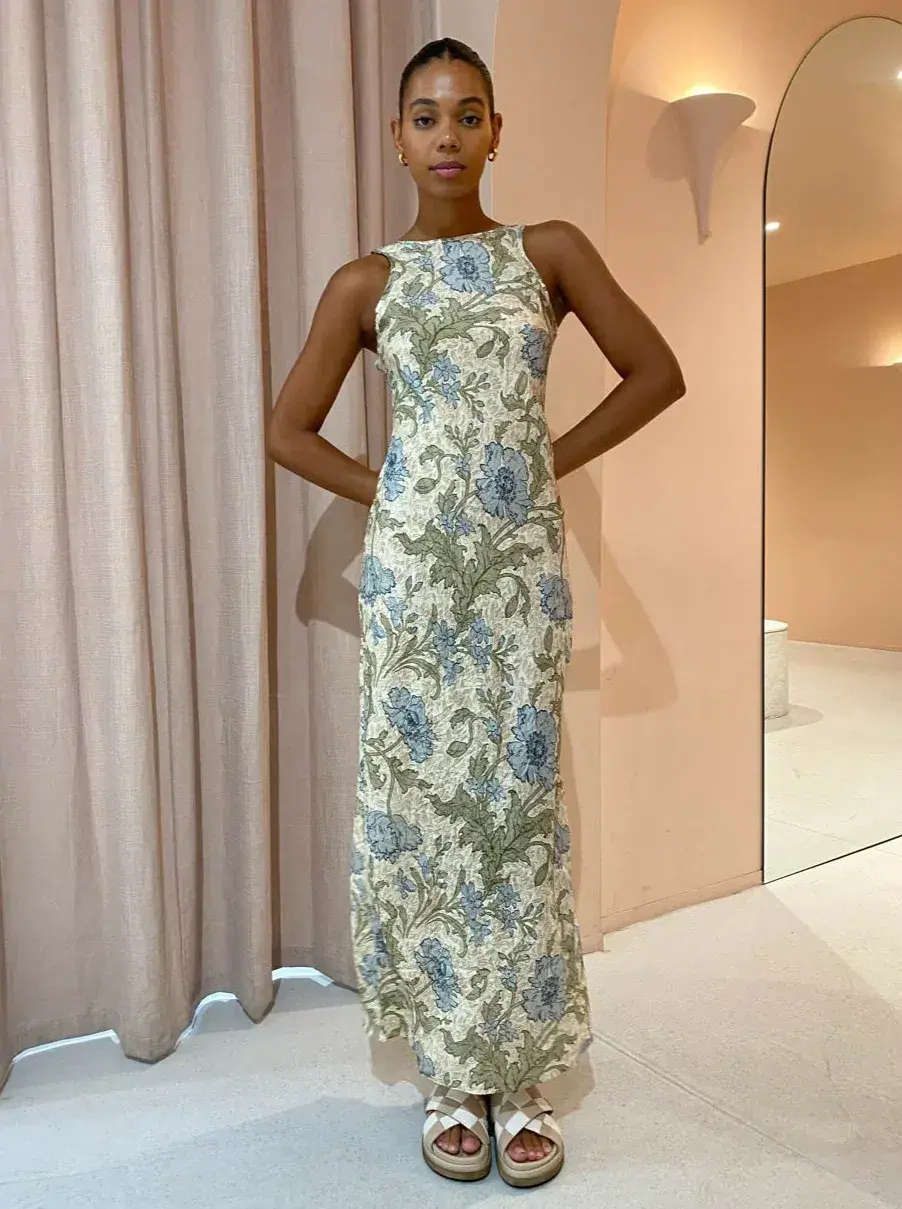 Sir the Label Maev Slip Dress Florence Print AU12 - Image 3