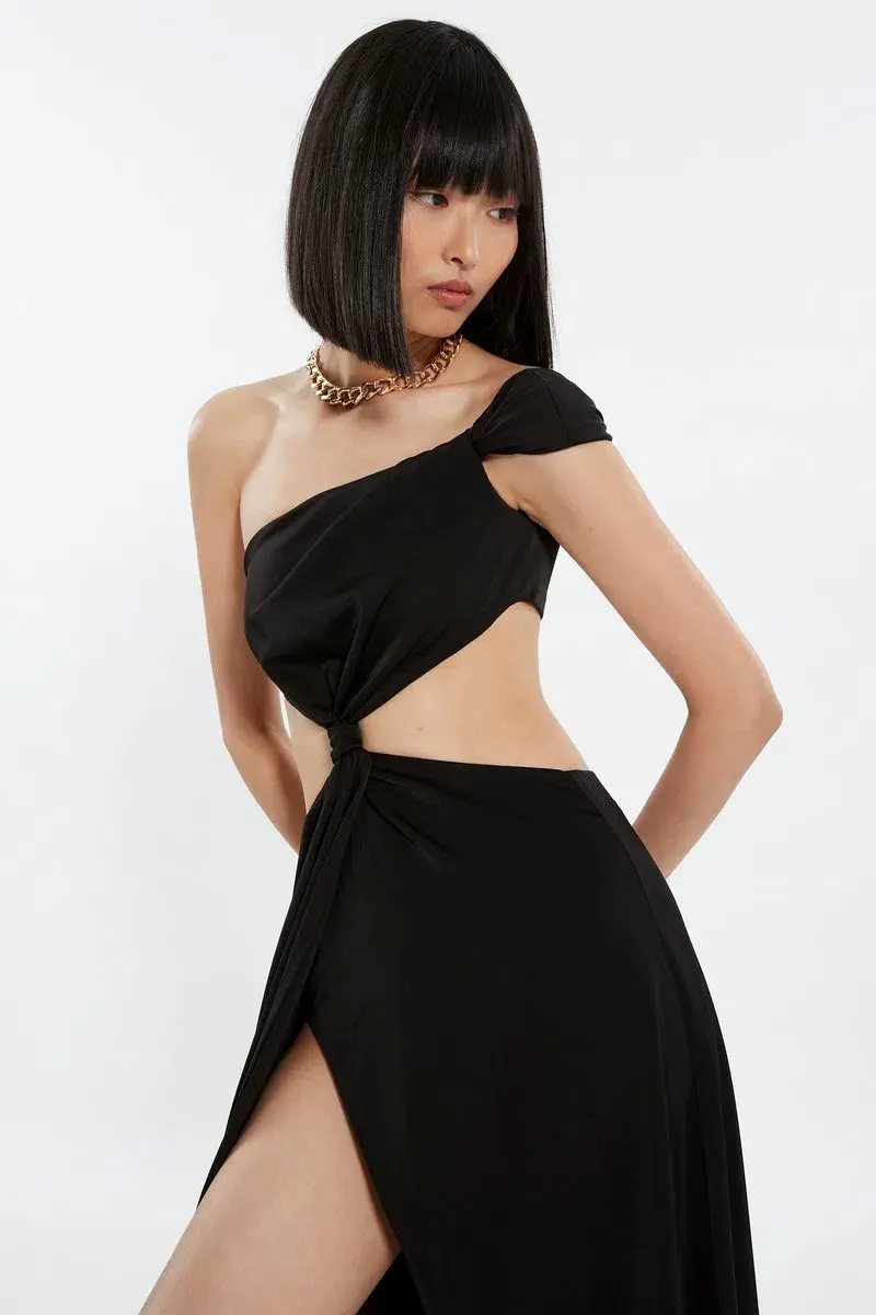 Solita Leila Split Dress Black Size 8  - Image 2