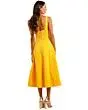Rebecca Vallance Andie Strap Midi Dress Yellow Size AU 12 - Image 3