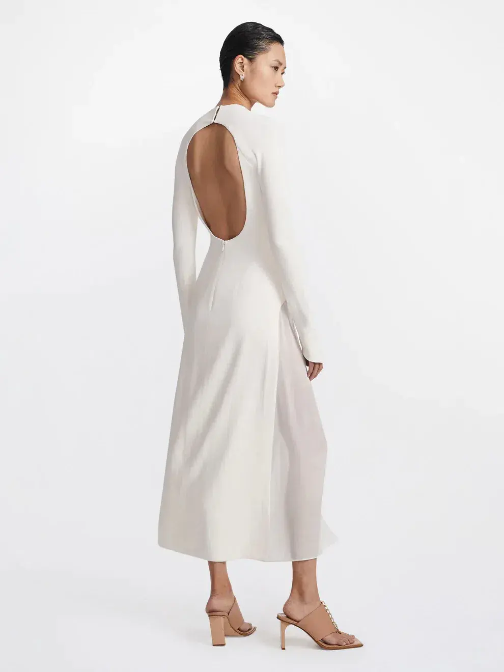 Dion Lee Split Godet Dress Ivory Size AU 8 - Image 2
