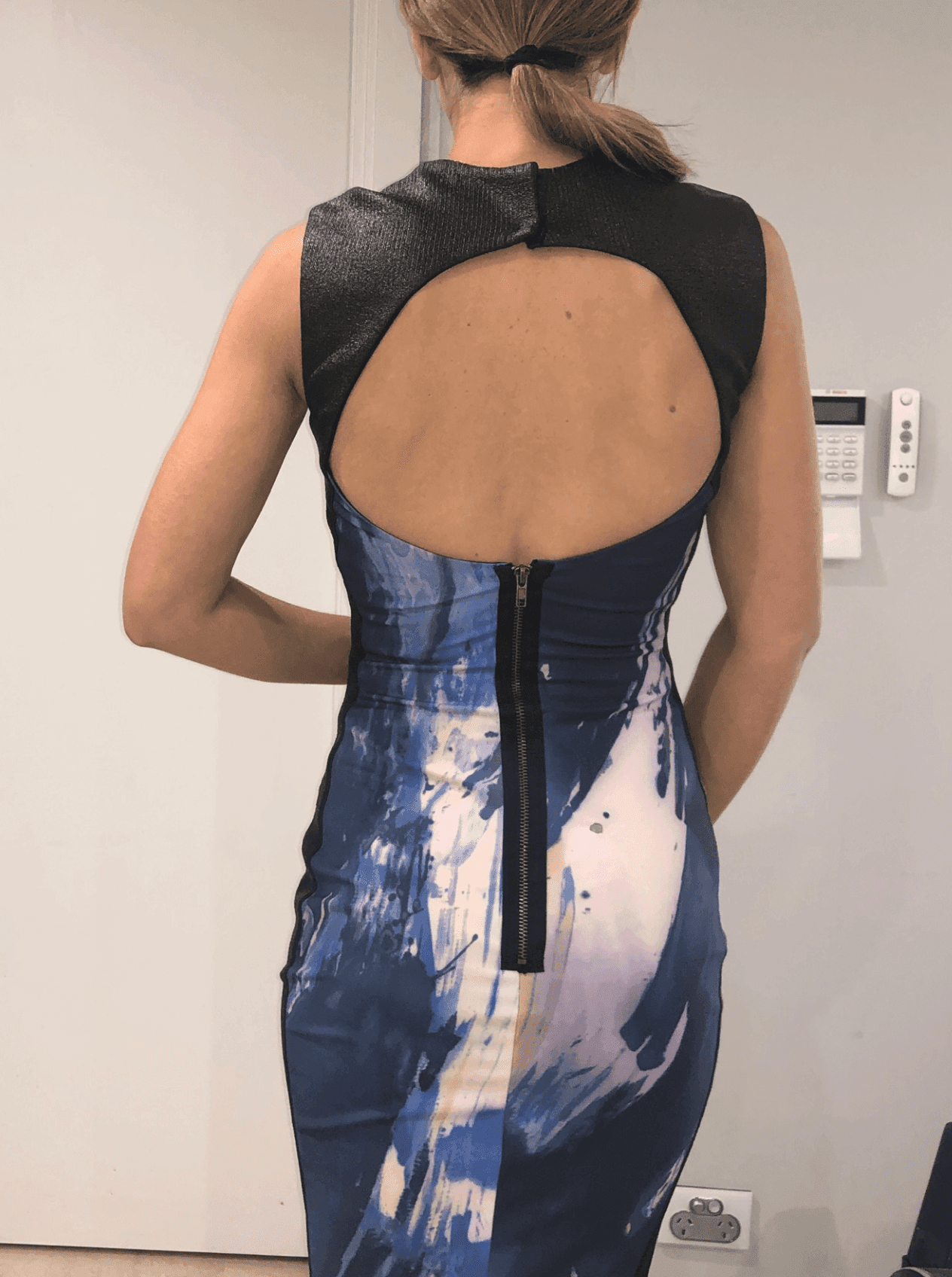 Manning Cartell Midi Dress Paint Print Size 6 - Image 2