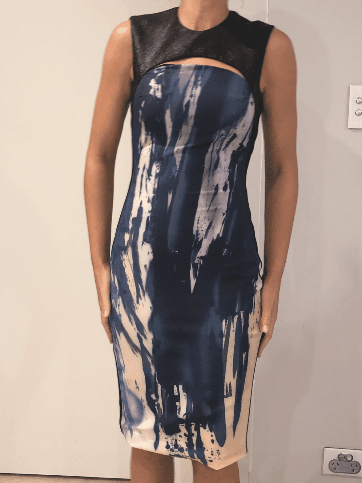 Manning Cartell Midi Dress Paint Print Size 6 - Image 1