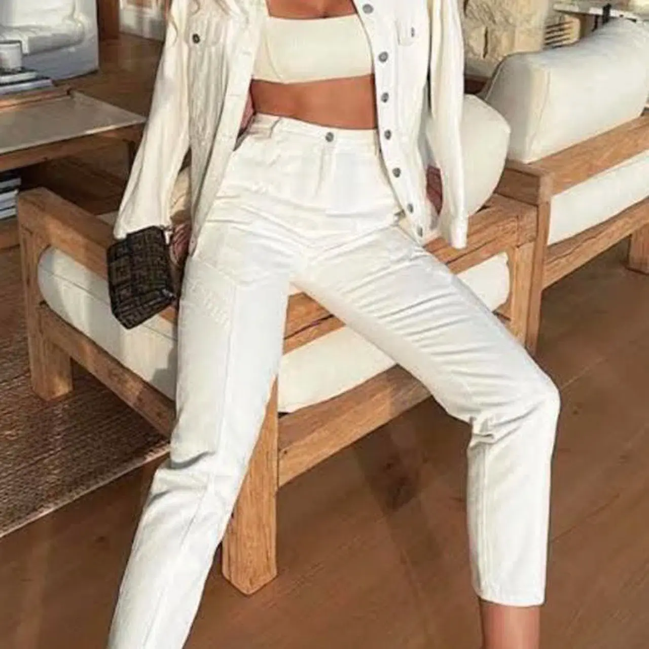 Bec & Bridge Sabine Pant White Size AU 8 - Image 2