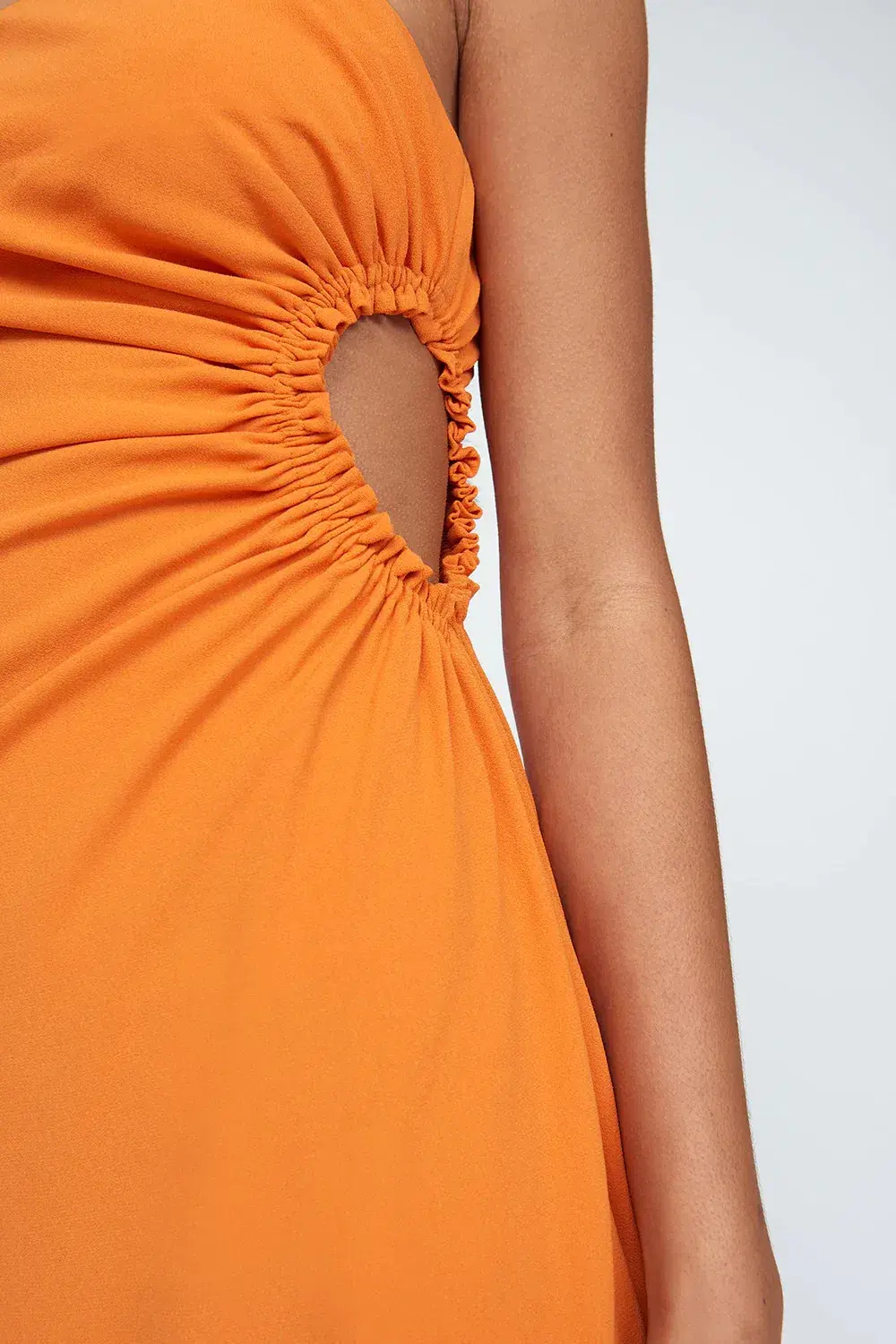 By Johnny Selena Strapless Dress Mandarin Orange Size AU 10 - Image 3