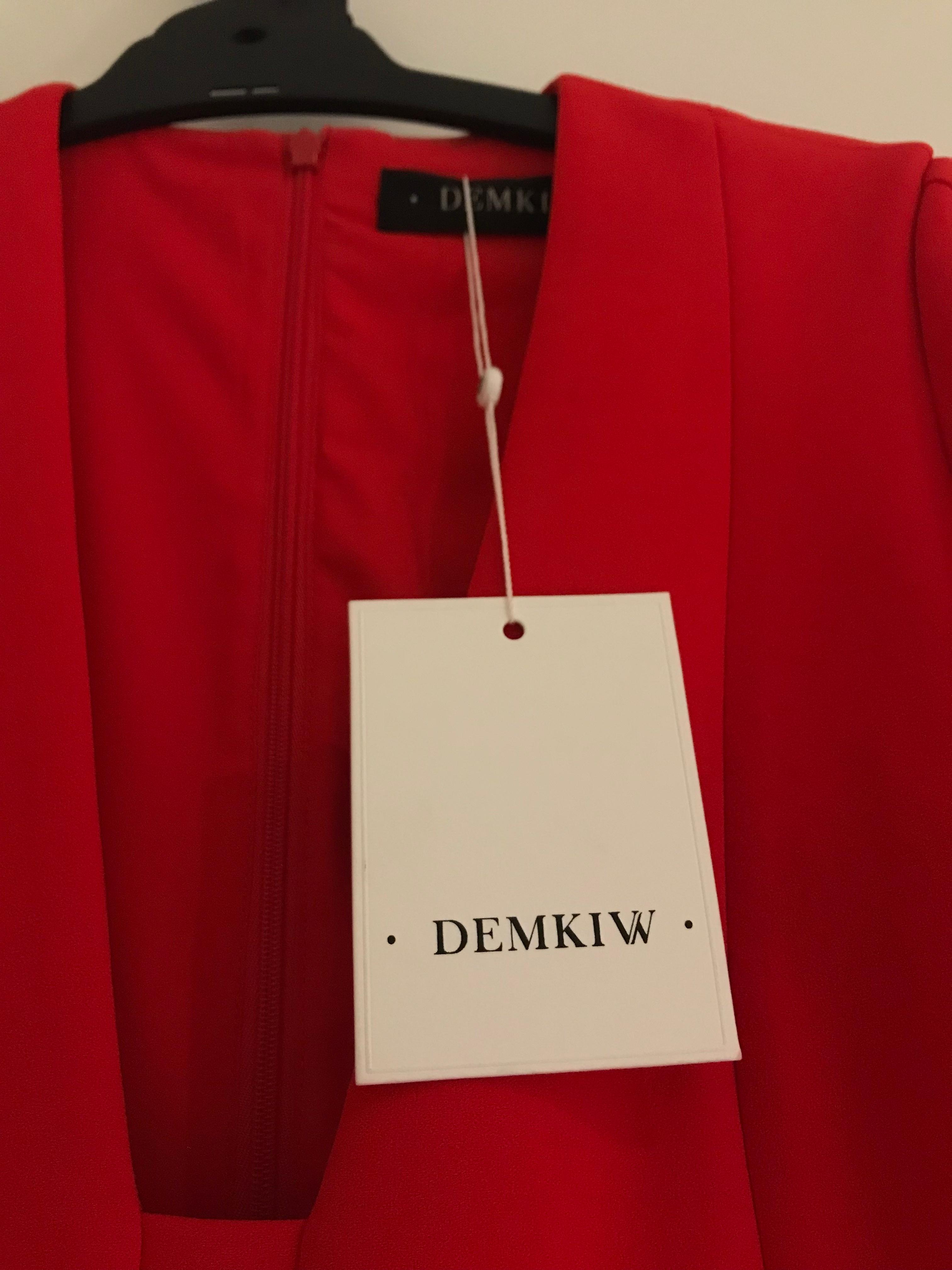 DEMKIW She Evolves Dress in Fire Red, Size 8 - Image 7