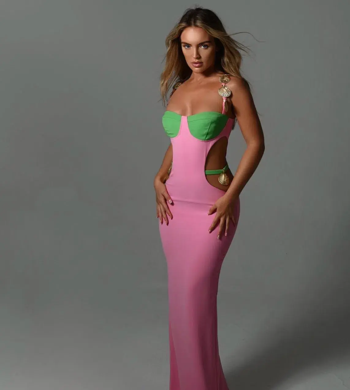 The Dolls House Oceana Maxi Dress Pink Size S / Au 8 - Image 8