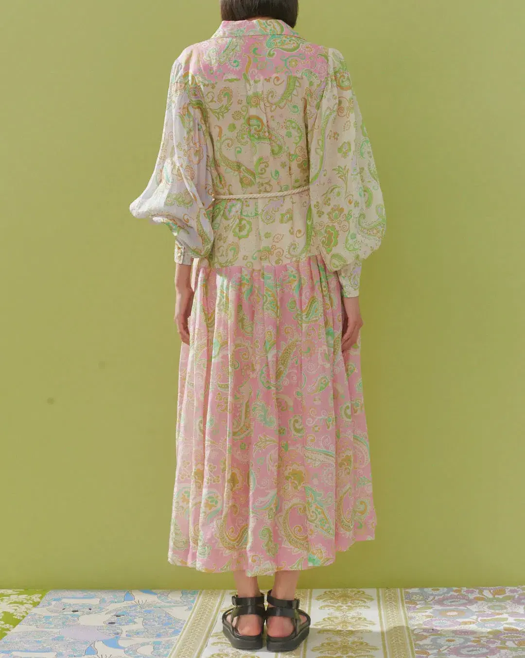 Alemais Marta Patchwork Shirtdress Print Size 6 - Image 2