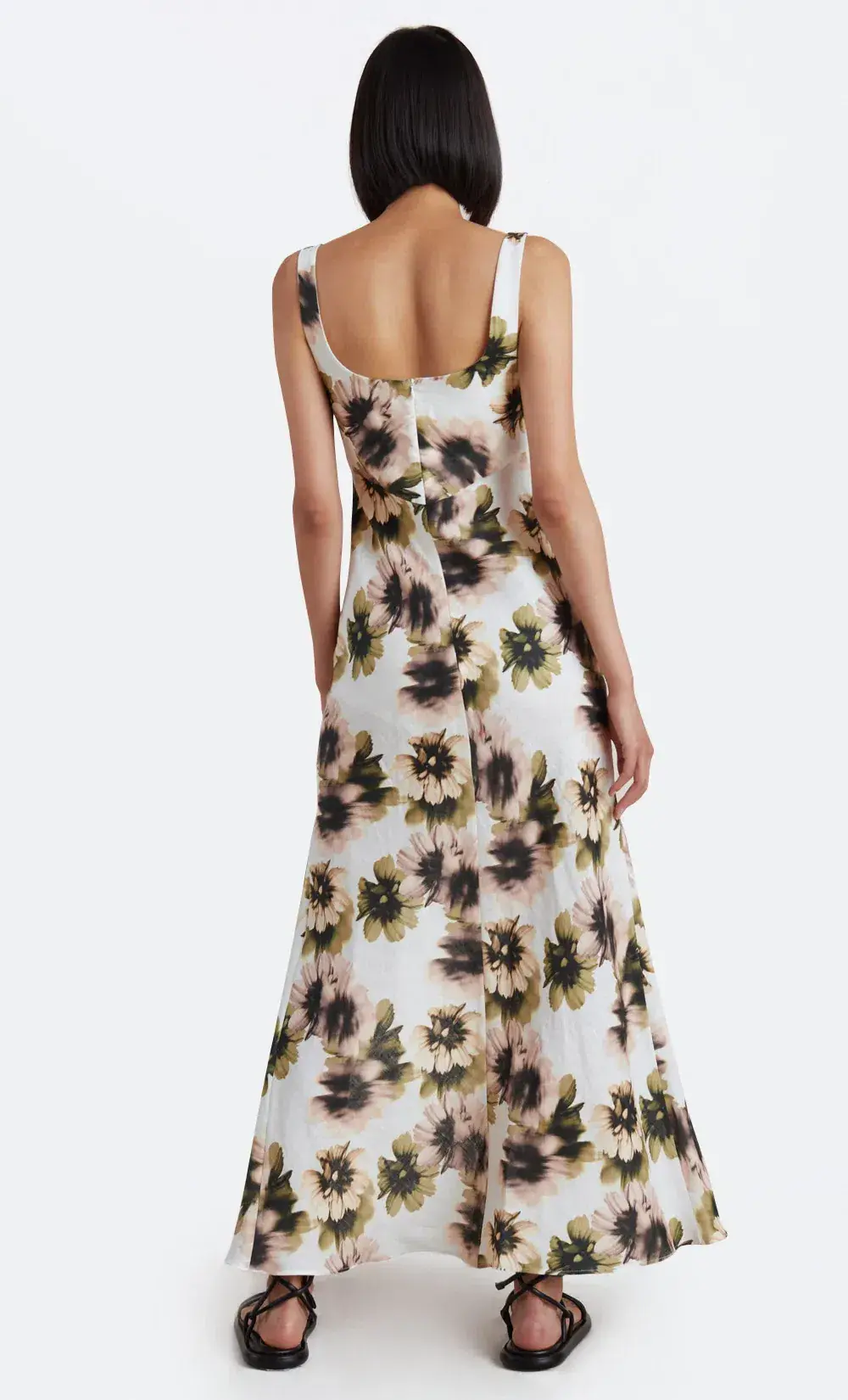 Bec & Bridge Bloom Linen Maxi Dress Floral Size 6 / XS - Image 3