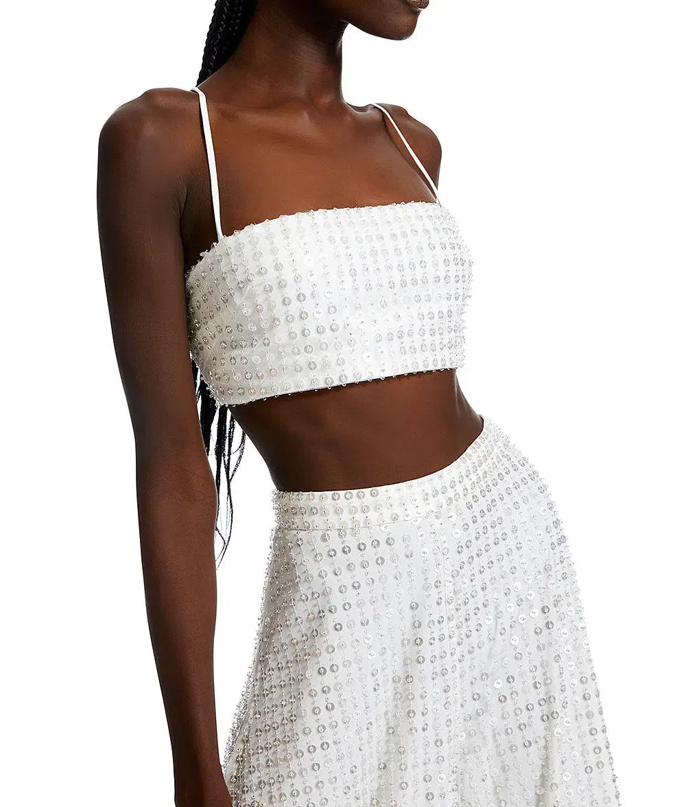 Chosen by Kyha Miami Top and Pants Set White Size 4 / AU 10 for rent on The Volte - main image