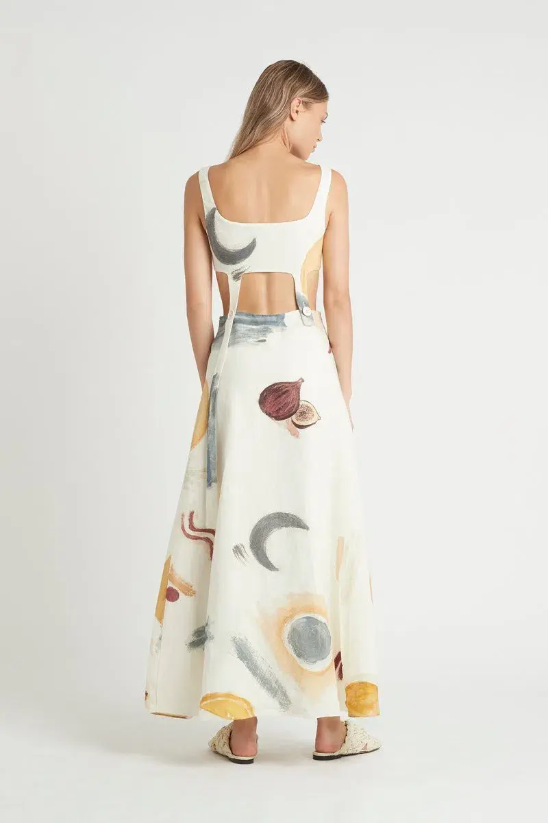 Sir the Label Martine Button Up Dress Print Size 8 for rent on The Volte - main image