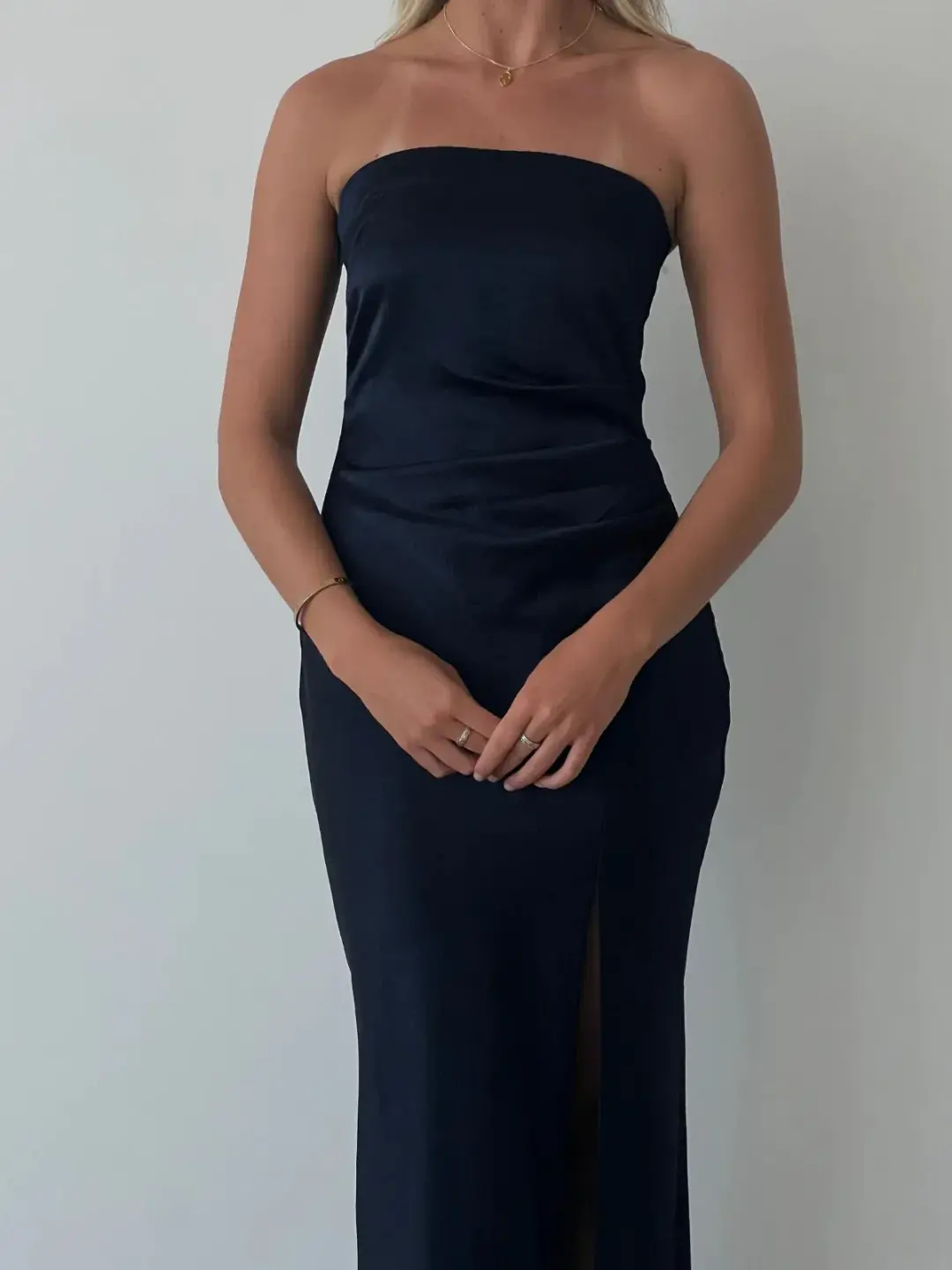 Bec & Bridge The Dreamer Strapless Dress Ink Size 8  for rent on The Volte - main image