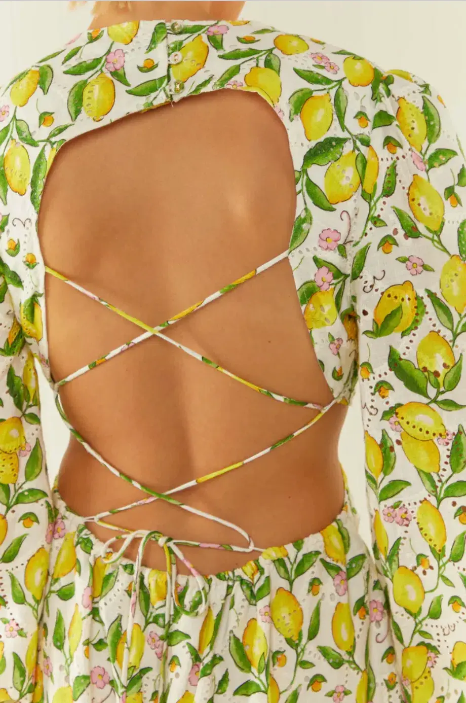 Palm Noosa Domino Dress Lemons Print Size 8  - Image 3