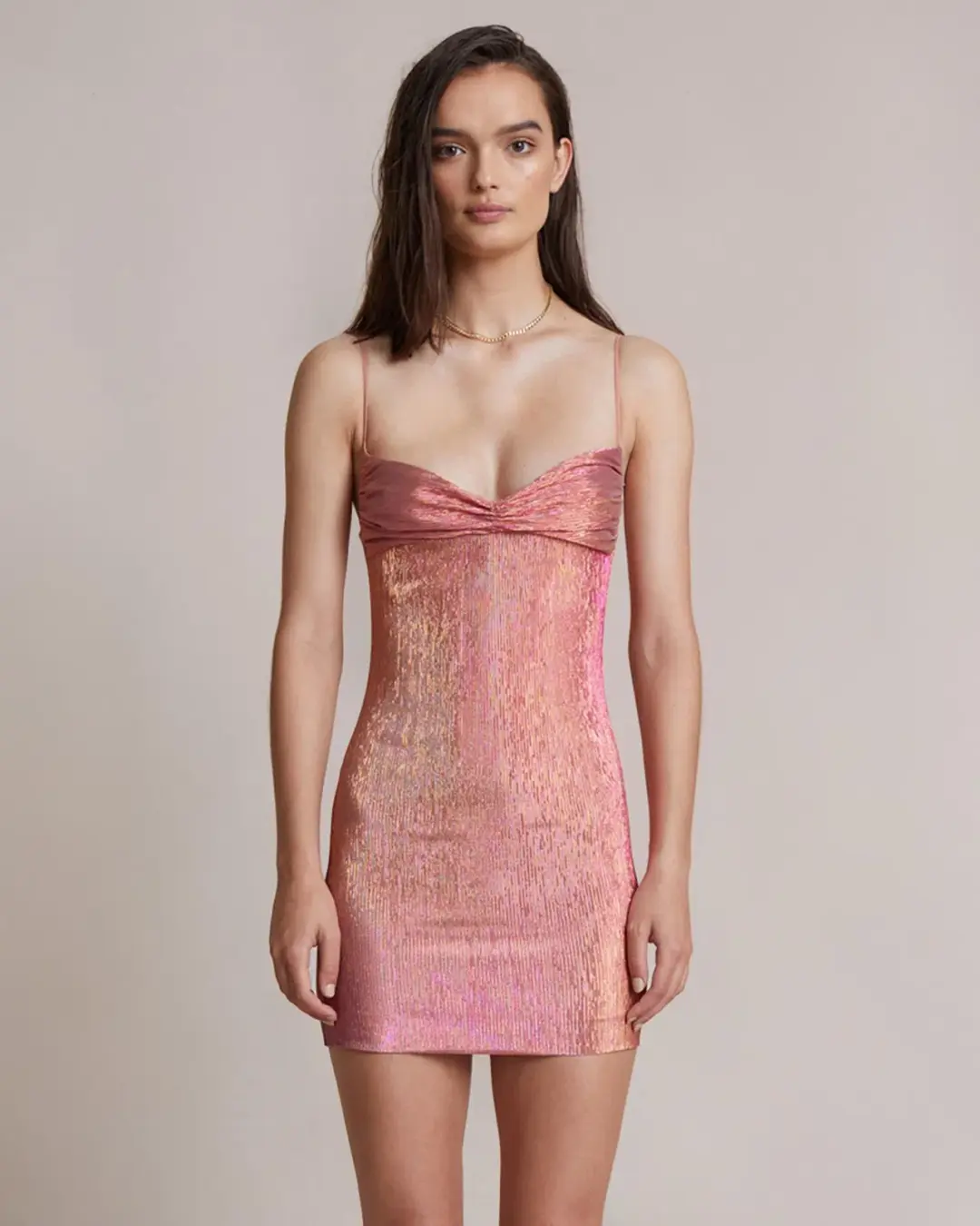 Bec & Bridge Party Rock Mini Dress Pink Size AU 6 for rent on The Volte - main image