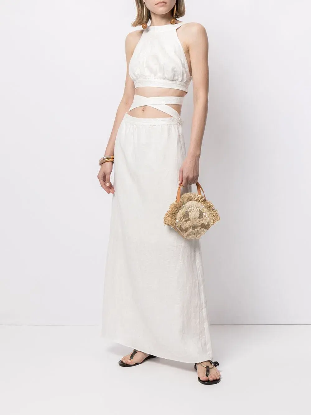 Sir the Label Ambroise Open Back Gown White Size 1 / Au 8 - Image 1