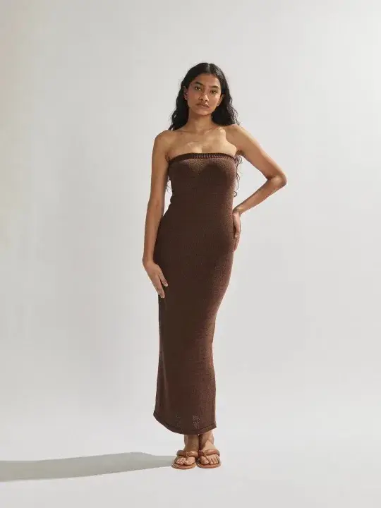 One Mile the Label Cora Maxi Dress Brown Size S / Au 8 - Image 1