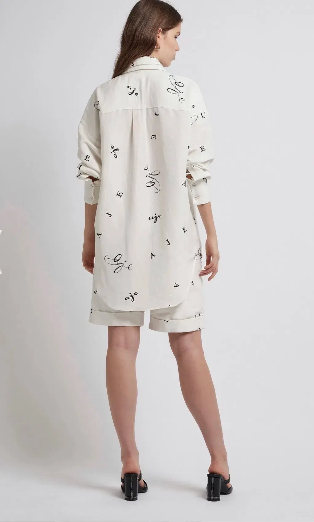 Aje Psychedelia Multi Logo Shirt Size 10 for rent on The Volte - main image