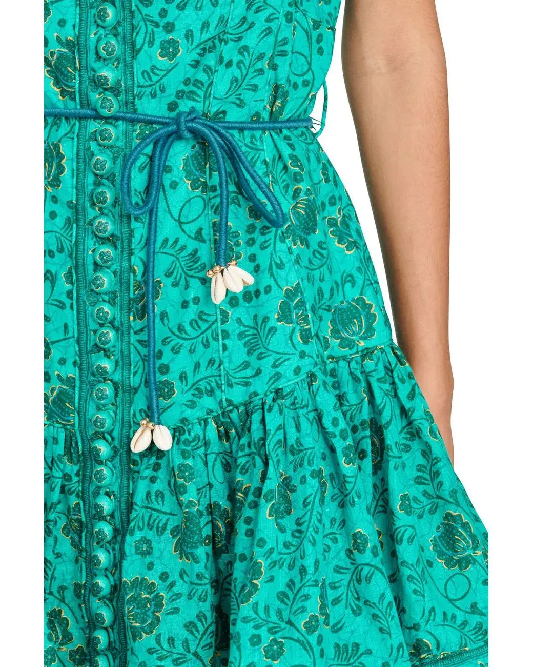 Zimmermann Lulu Panelled Flip Mini Dress Green Size 3 / Au 14 - Image 2