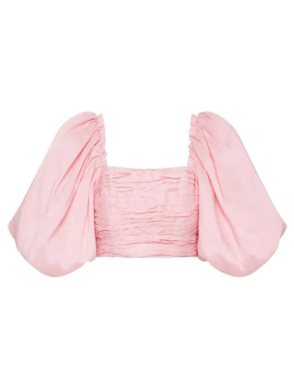 Aje Myriad Puff Sleeve Cropped Top & Tiered Mini Skirt Set Pink Size 4 - Image 3