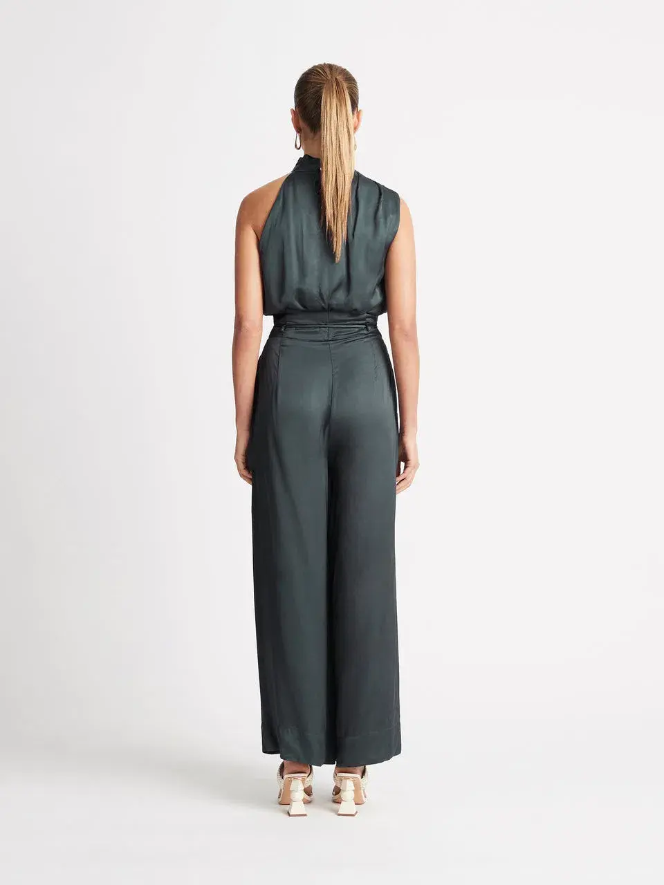 Sheike Gracie Top and High Waist Pants Set Grey Size 10 for rent on The Volte - main image