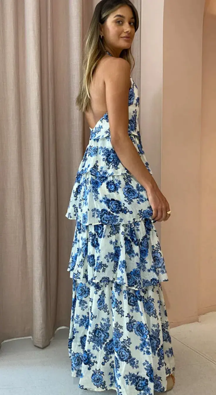 By Nicola Water Lily Maxi Dress Rosie Size 10 - Image 2