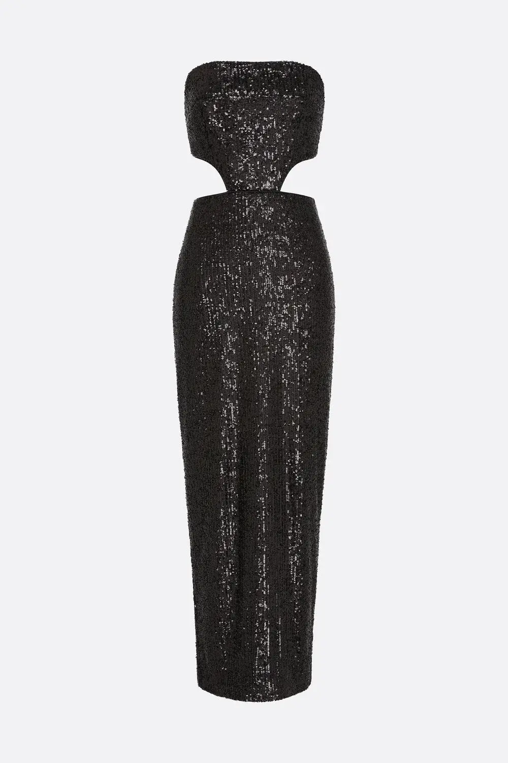 Manning Cartell Before Pop Strapless Midi Dress Black Sequin Size 10 - Image 3