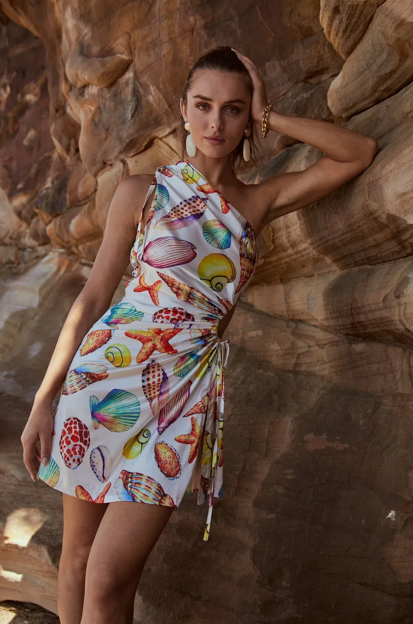 Sonya Moda Nour De La Mer Mini Dress Multi Size 8 - Image 2