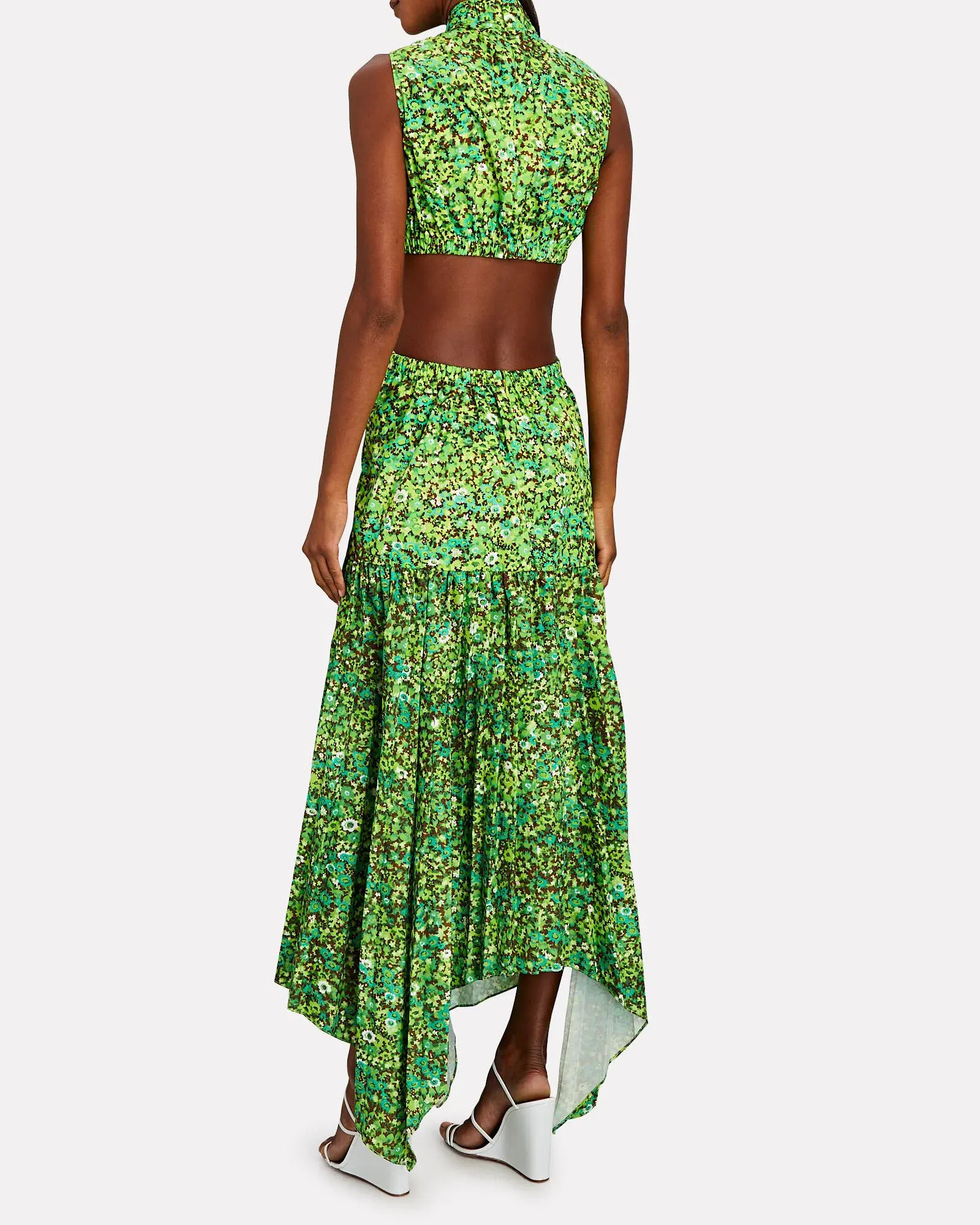 Alemais Phyllis Twist Maxi Dress Acid Green Size AU 6 - Image 2