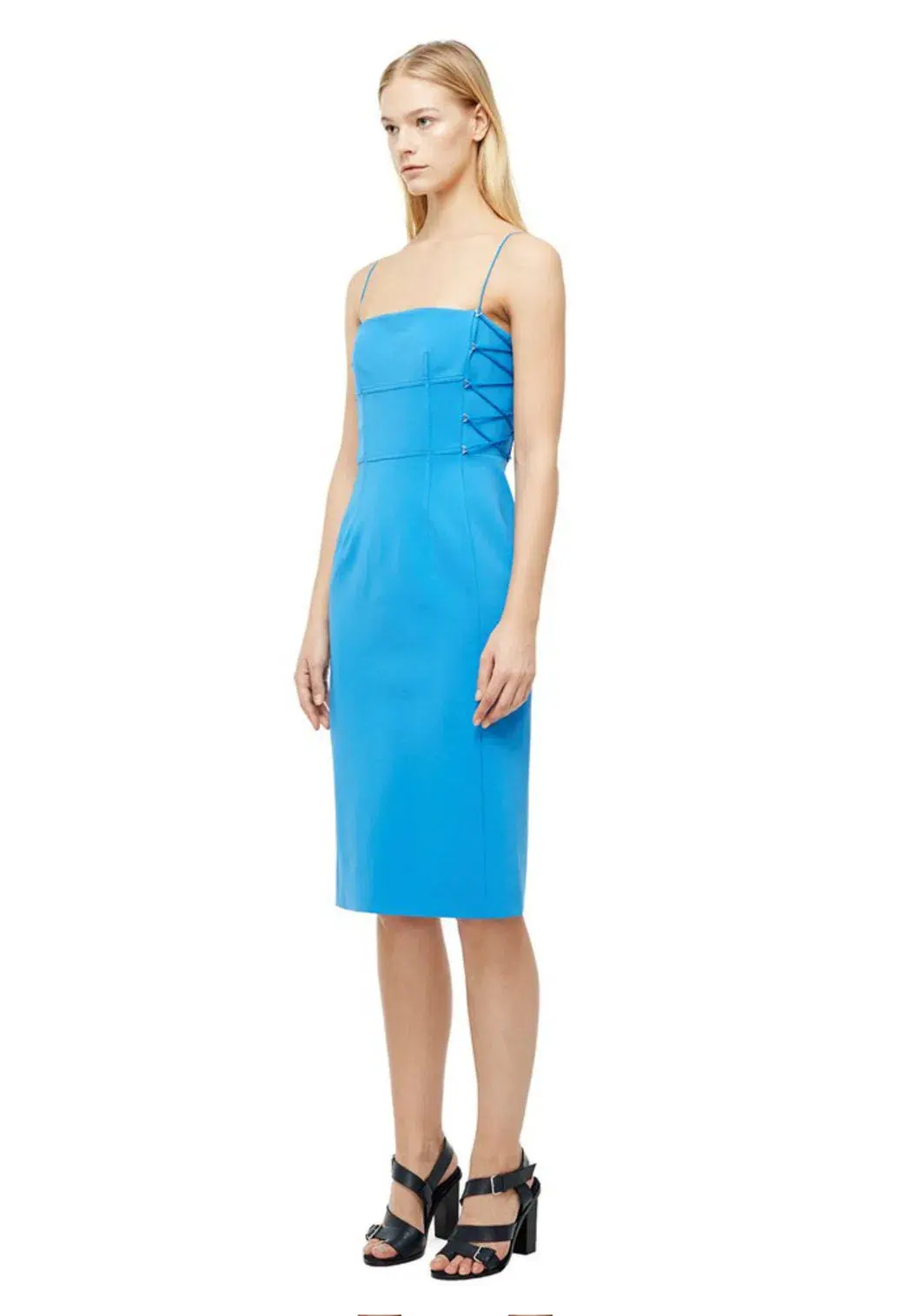 Dion Lee Laced Bustier Dress Blue Size 6 - Image 1