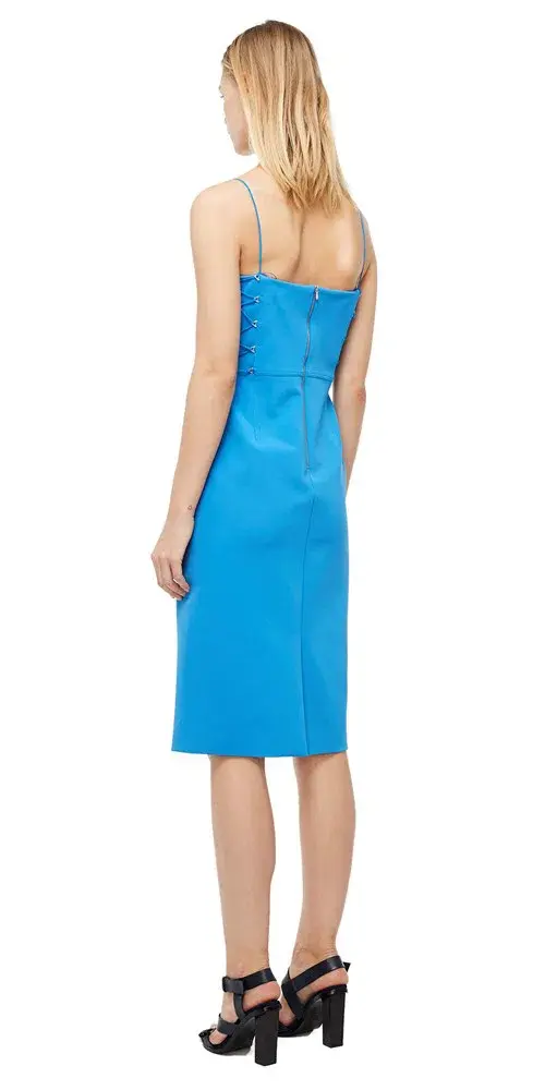 Dion Lee Laced Bustier Dress Blue Size 6 - Image 2