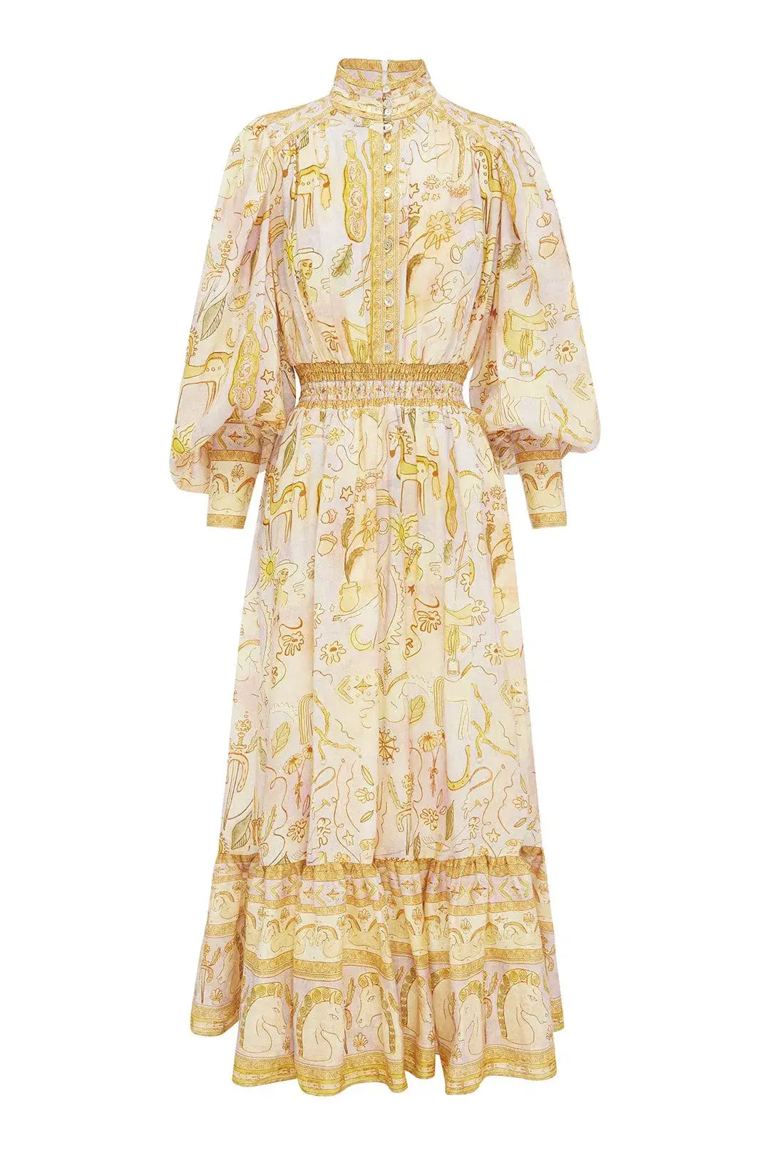 Alemais Solitaire Midi Dress Print Size 12  - Image 3