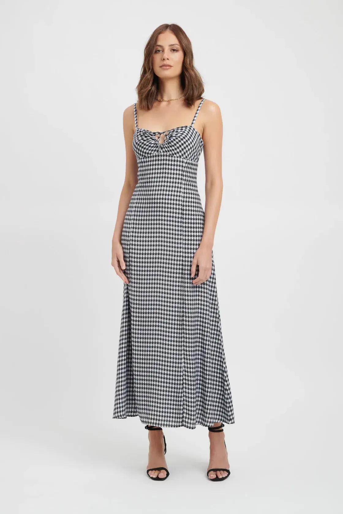 Kookai Alora Gingham Day Dress Size AU 12  - Image 1