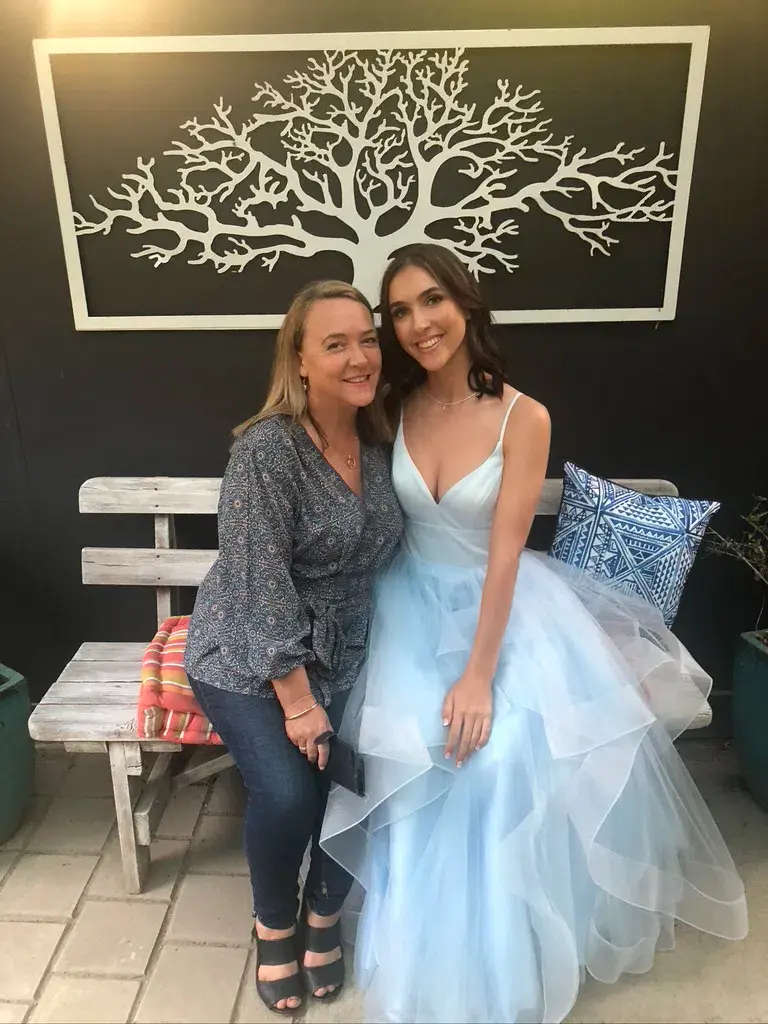 Madison James Dress (Ferrari Formalwear) In Light Blue Size AU 6  for rent on The Volte - main image