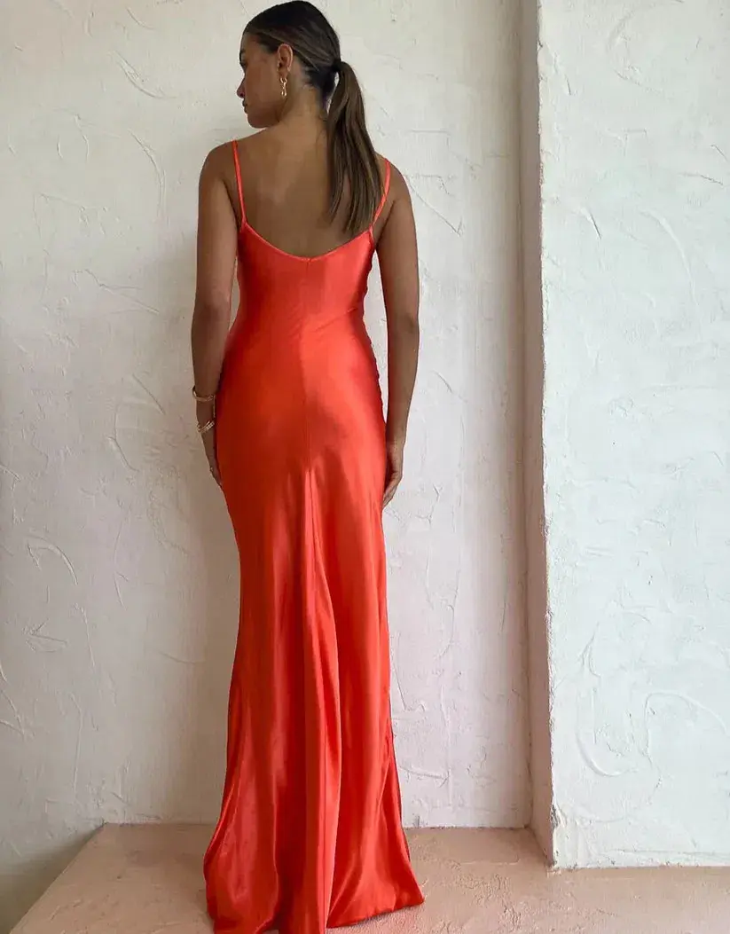 Dominique Healy Sloane Dress in Melon Size 0 / AU 6 - Image 4