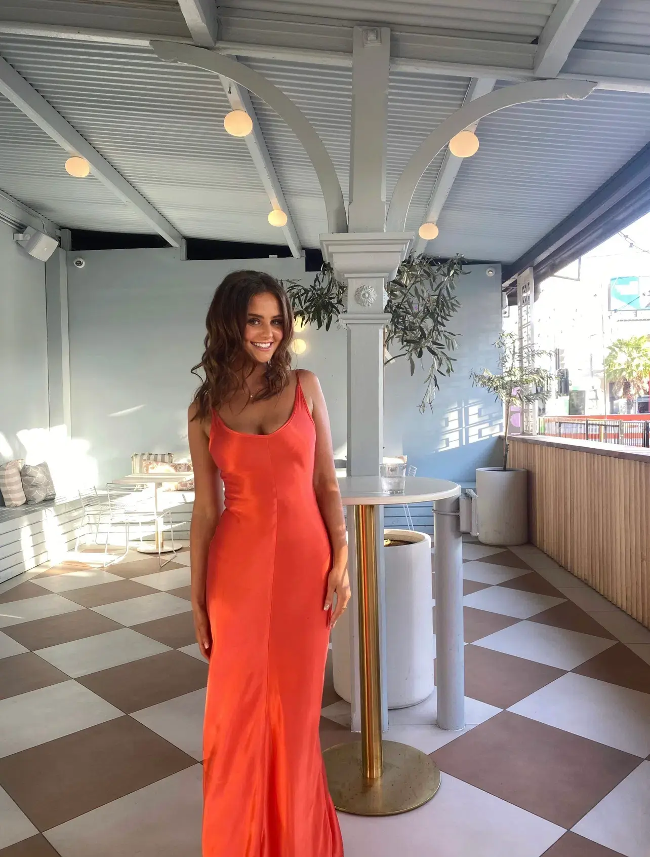 Dominique Healy Sloane Dress in Melon Size 0 / AU 6 - Image 5