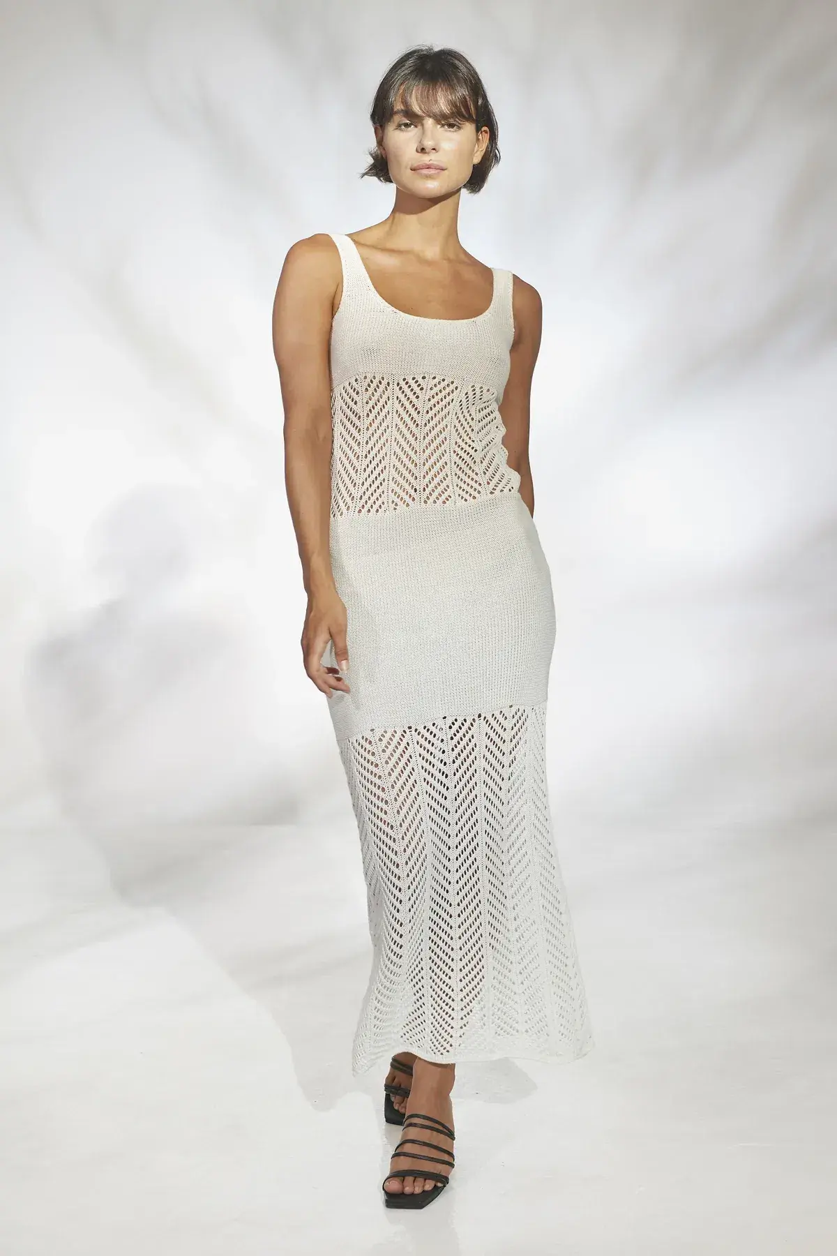 Rue Stiic Erika Midi Dress White Size Small / AU 8 - Image 1
