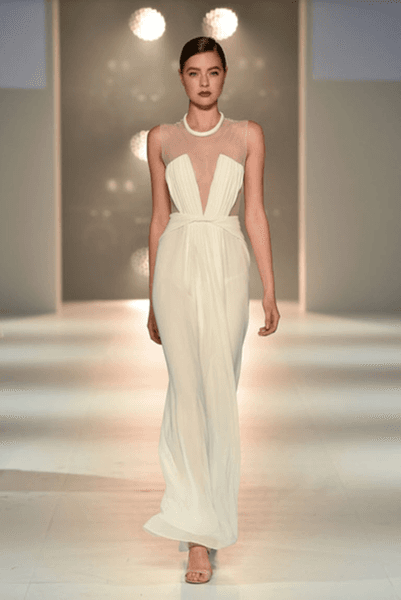 Carla Zampatti Birth Of Venus Dress White Size 6 - Image 1