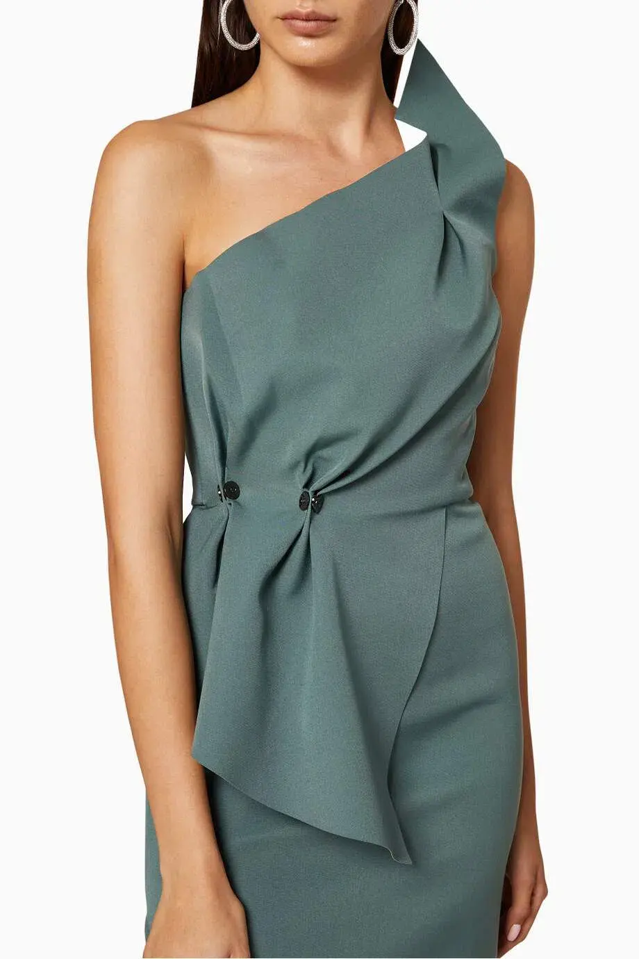 Rachel Gilbert Carmine Gown Fern Green Size AU 10 - Image 4