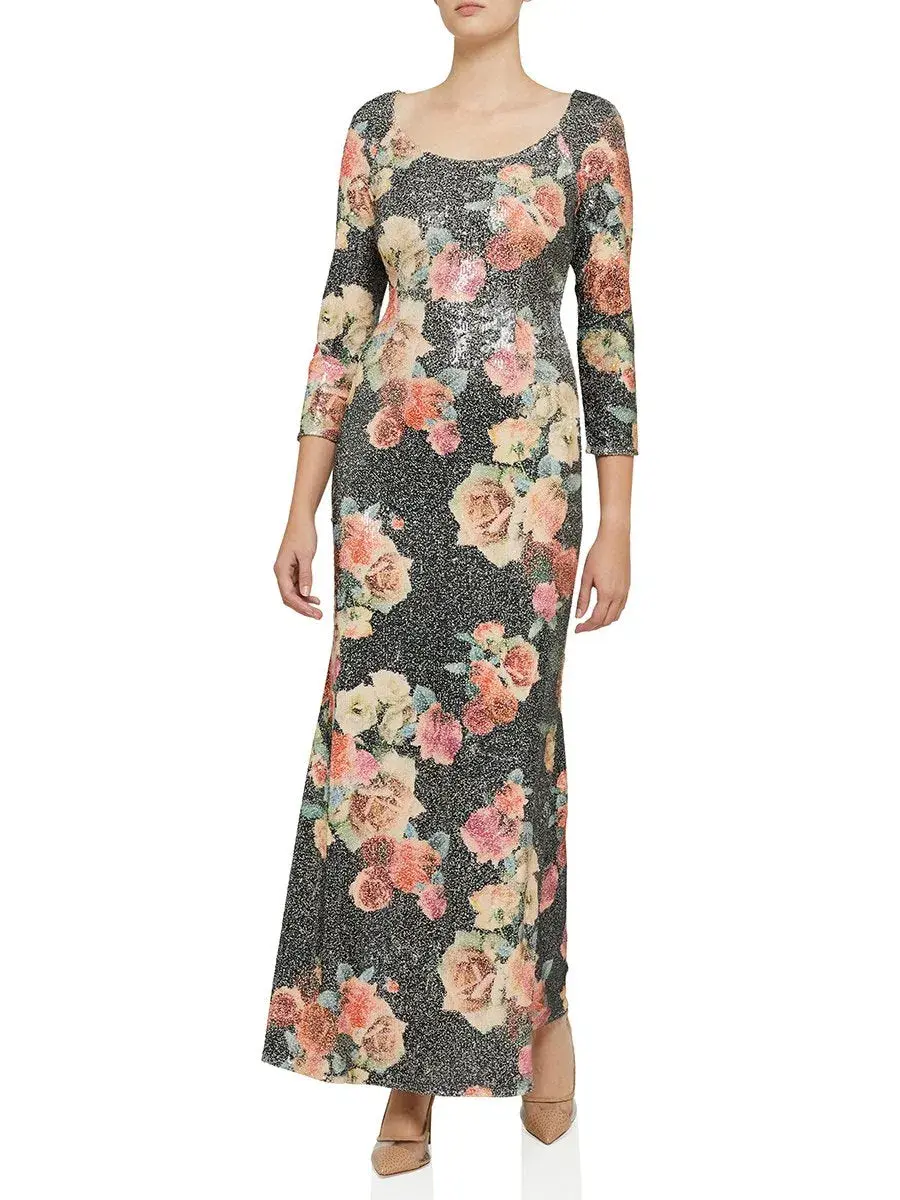 Moss and Spy Matisse Gown Floral Size 10 - Image 1