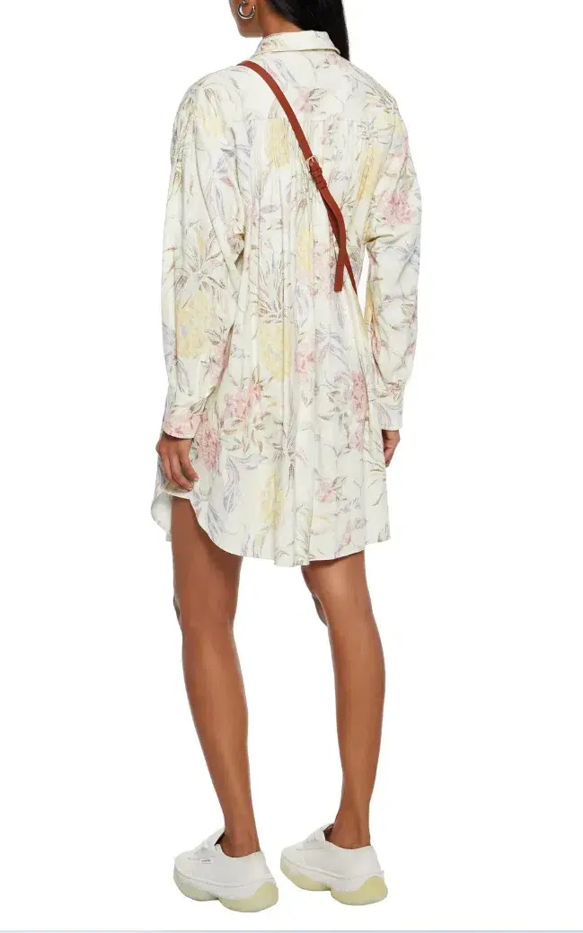See by Chloe Pleated Dress Floral Size 40 /AU 16  - Image 2