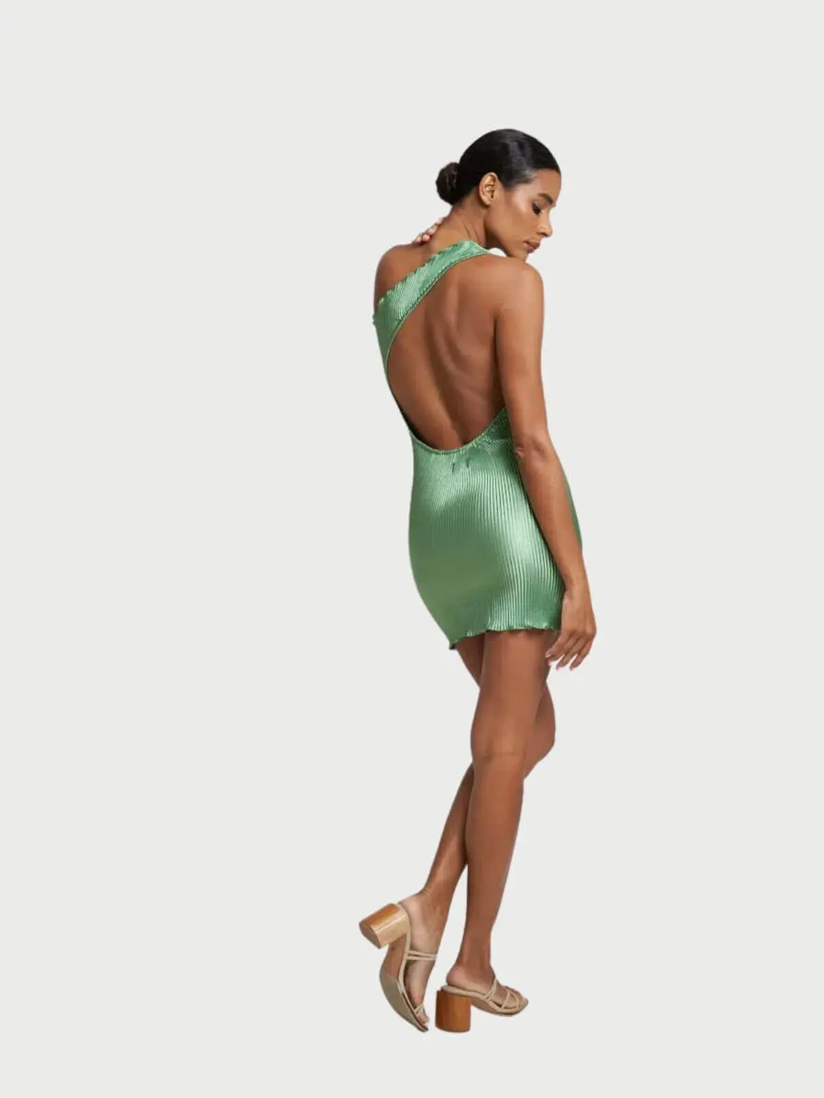 L’IDEE Naomi Mini Dress Sea Green Size 10 - Image 3