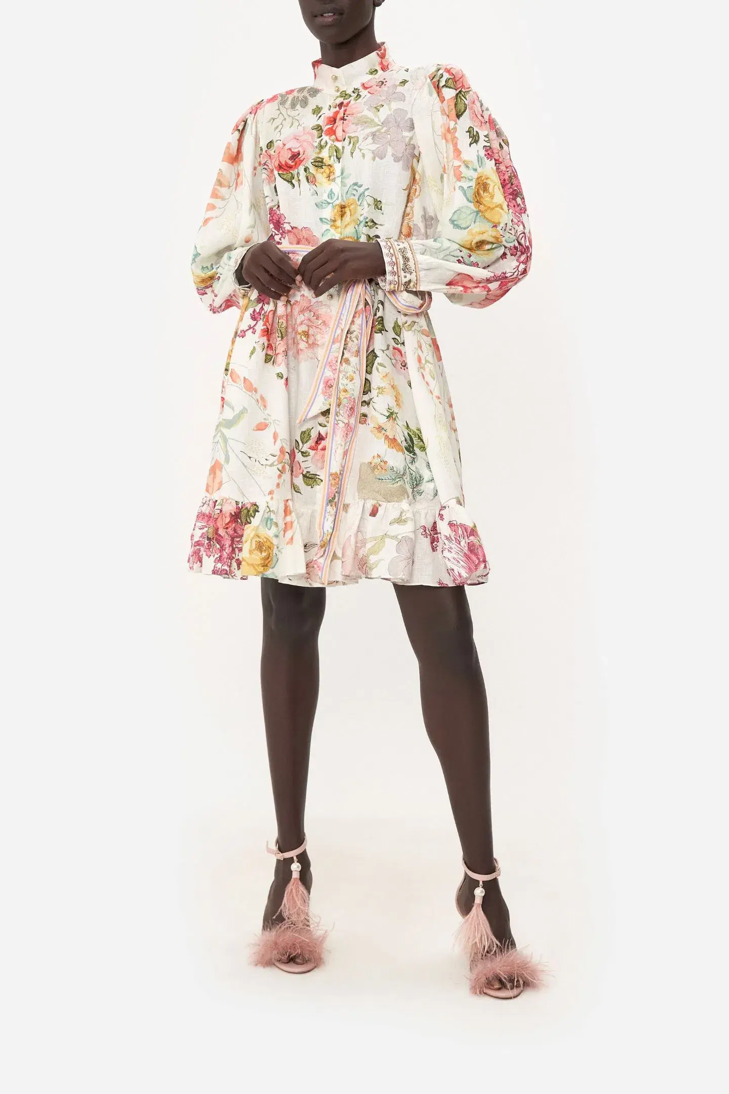 Camilla Romantic Rites Drop Sleeve Dress Floral Size L/AU 14 - Image 1