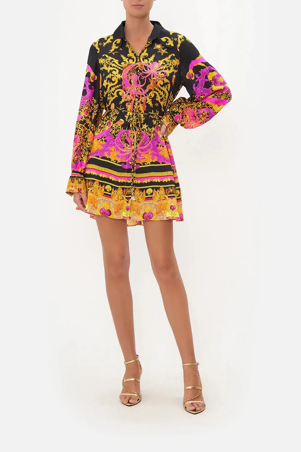 Camilla Shift Shirt Dress Octopia Size 6 for rent on The Volte - main image