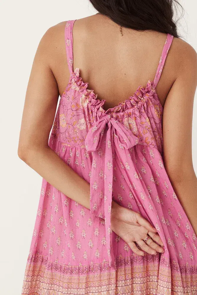Spell and the Gypsy Utopia Strappy Sundress Flamingo Size XS/Au 6  - Image 4