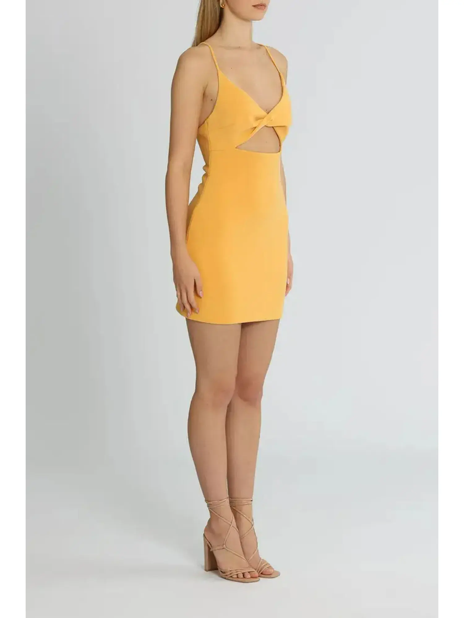 Bec & Bridge Cammi Mini Dress Orange Size AU 6 - Image 2