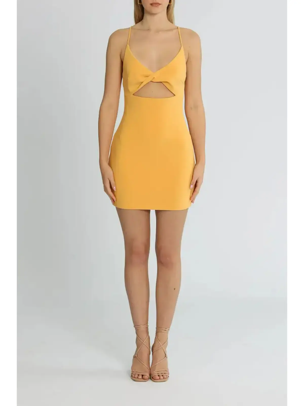 Bec & Bridge Cammi Mini Dress Orange Size AU 6 - Image 1