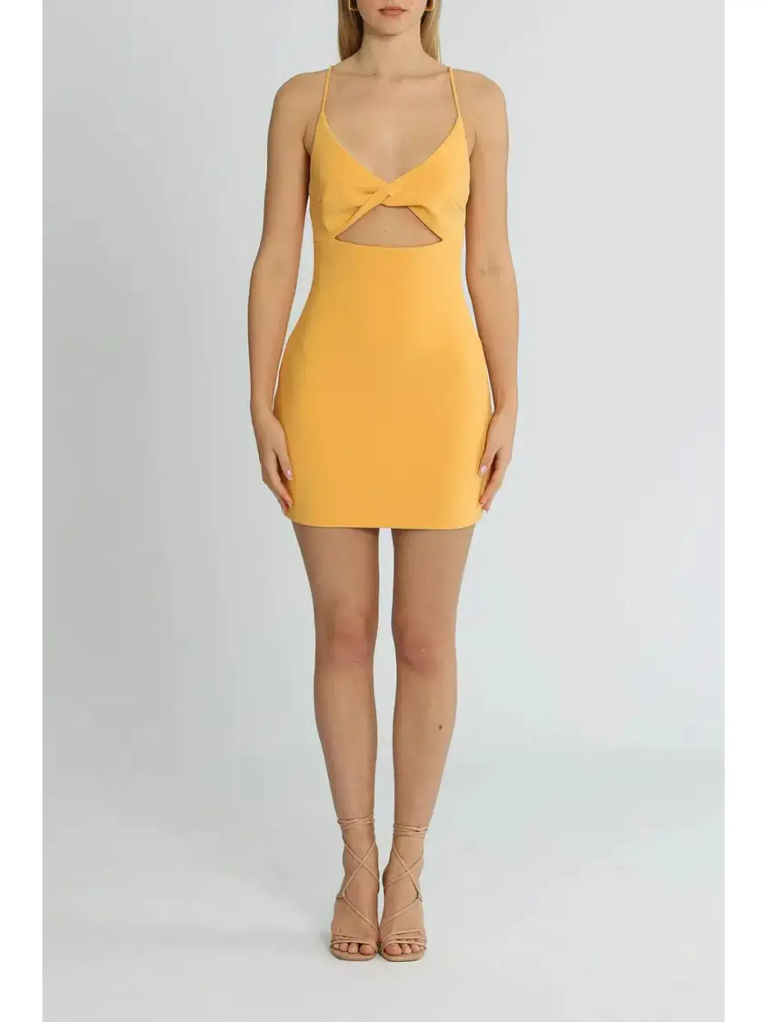 Bec & Bridge Cammi Mini Dress Orange Size AU 6 - Image 1