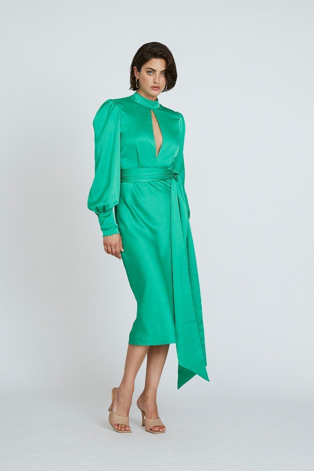 By Johnny Camellia Midi Dress - Image 1