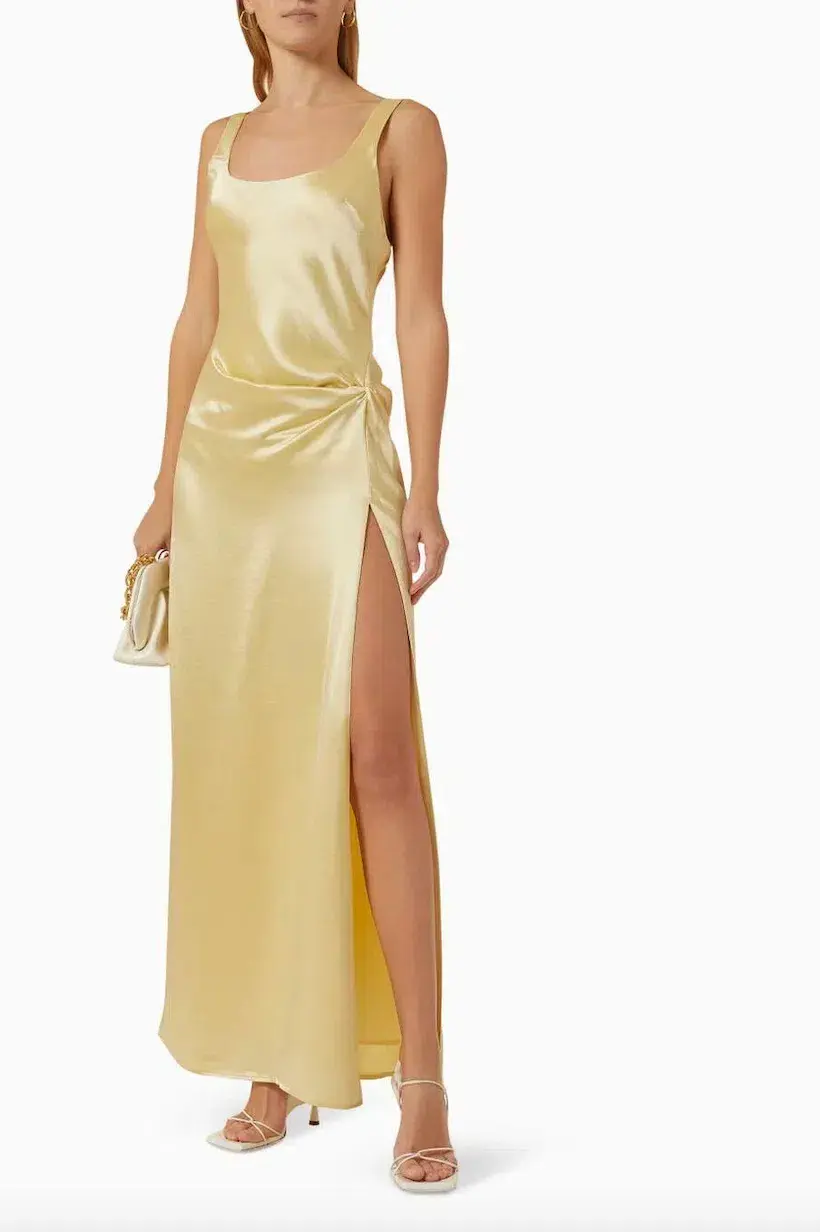 Anna Quan Etta Dress Champagne/Yellow Size 12  - Image 5