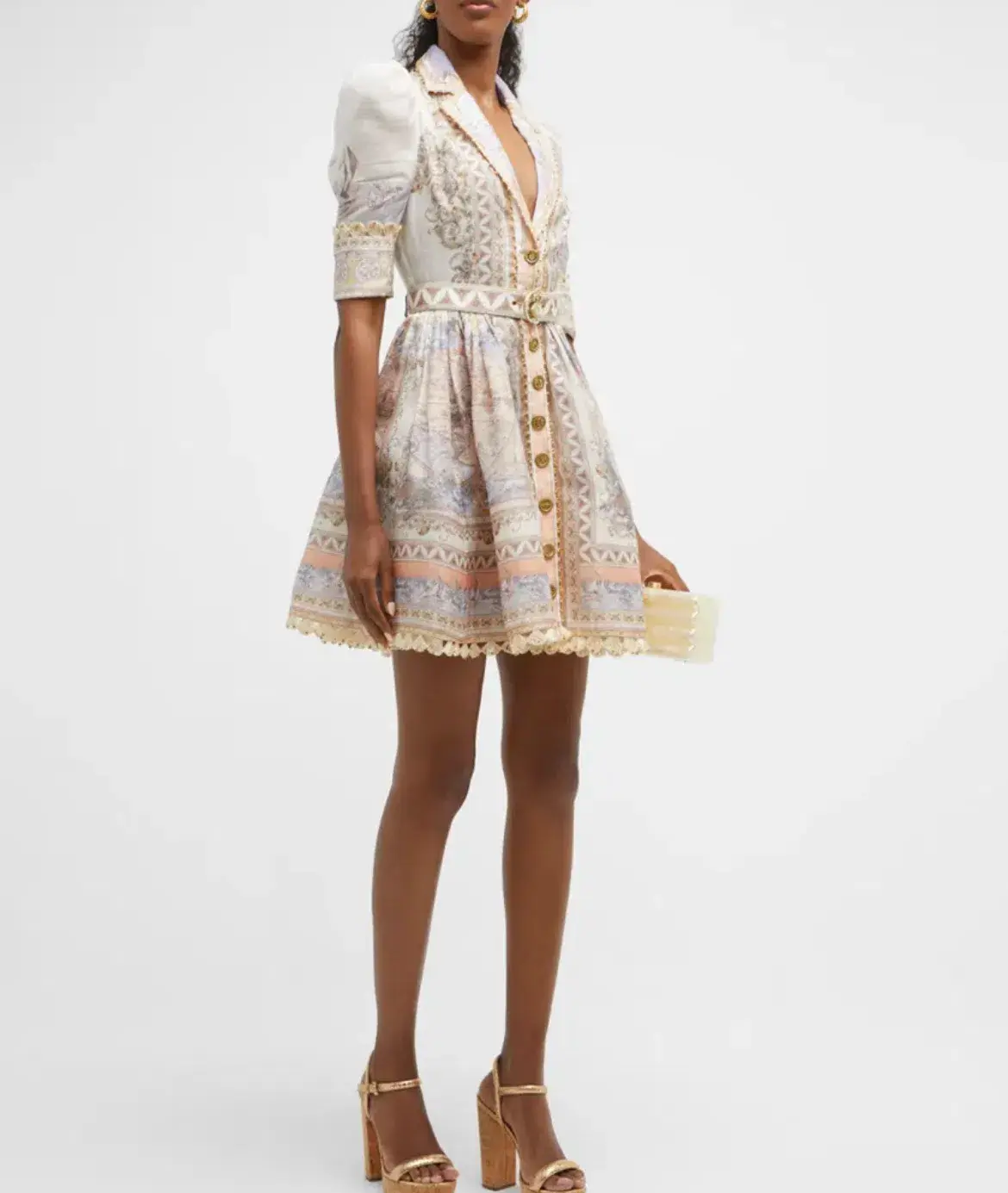 Zimmermann The High Tide Shirt Dress in Odyssey Print  Size 2/Au12 - Image 1